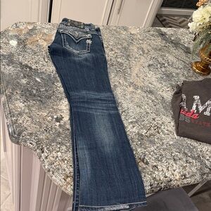 Miss Me Dark Blue Boot Cut Jeans